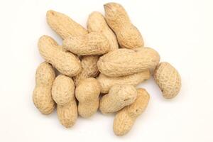 Peanut on white background photo