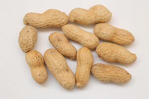 Peanut on white background photo