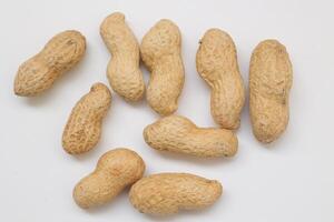 Peanut on white background photo