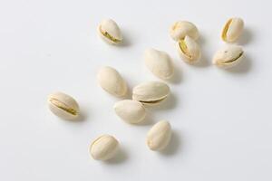 Pistachio nut isolated on white background photo