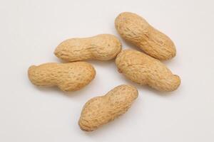 Peanut on white background photo