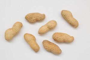 Peanut on white background photo