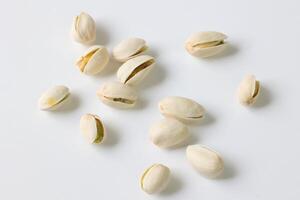 Pistachio nut isolated on white background photo