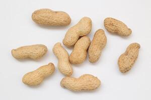 Peanut on white background photo