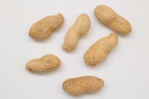 Peanut on white background photo