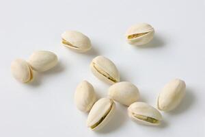 Pistachio nut isolated on white background photo