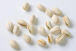 Pistachio nut isolated on white background photo