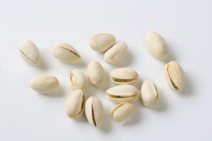 Pistachio nut isolated on white background photo