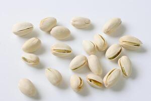 Pistachio nut isolated on white background photo