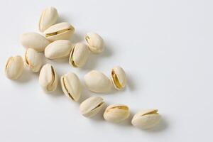 Pistachio nut isolated on white background photo