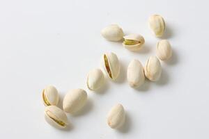 Pistachio nut isolated on white background photo