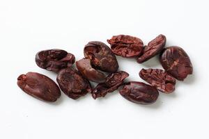 Brown roasted cocoa beans seeds, cocoa bean photo