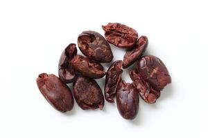 Brown roasted cocoa beans seeds, cocoa bean photo