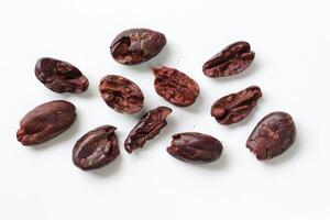 Brown roasted cocoa beans seeds, cocoa bean photo