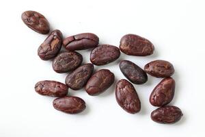 Brown roasted cocoa beans seeds, cocoa bean photo
