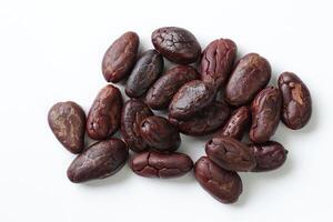 Brown roasted cocoa beans seeds, cocoa bean photo