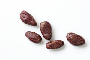 Brown roasted cocoa beans seeds, cocoa bean photo