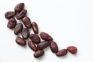 Brown roasted cocoa beans seeds, cocoa bean photo