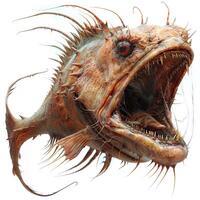 a fish with sharp teeth and sharp teeth photo