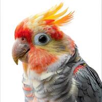 a bird with a colorful head photo