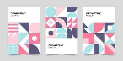 Abstract minimalist cover template. Modern colorful geometric pattern concept. illustration vector