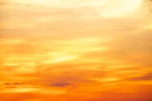 Beautiful , luxury soft gradient orange gold clouds and sunlight on the blue sky perfect for the background, take in everning,Twilight, Large size, high definition landscape photo
