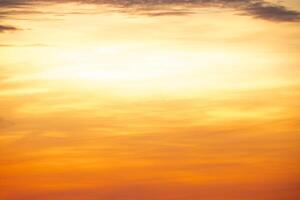 Beautiful , luxury soft gradient orange gold clouds and sunlight on the blue sky perfect for the background, take in everning,Twilight, Large size, high definition landscape photo