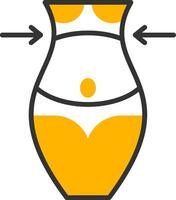 Fat Loss Line Two Color Icon vector