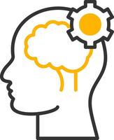 Cognitive Function Line Two Color Icon vector