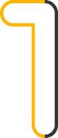 One Line Two Color Icon vector