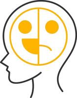 Mood Swings Line Two Color Icon vector