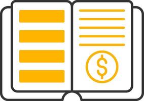 Ledger Line Two Color Icon vector