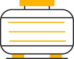 Septic Tank Line Two Color Icon vector