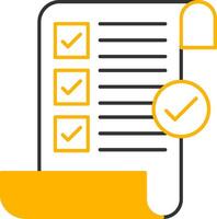 Terms and Conditions Line Two Color Icon vector