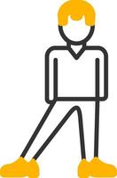 Balanced Line Two Color Icon vector