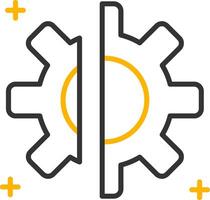 Disruption Line Two Color Icon vector