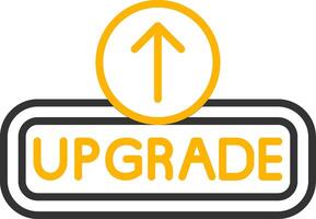 Upgrade Line Two Color Icon vector