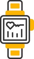 Smartwatch Line Two Color Icon vector