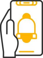 Notification Line Two Color Icon vector