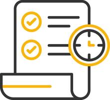 Term Line Two Color Icon vector