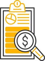 Auditing Line Two Color Icon vector