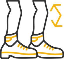 Bending Line Two Color Icon vector