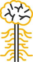 Nervous System Line Two Color Icon vector