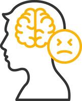 Mood Swings Line Two Color Icon vector
