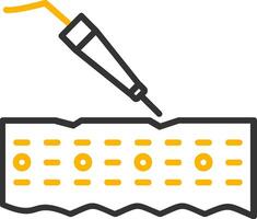 Laser Line Two Color Icon vector