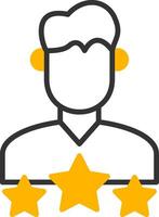 User Experience Line Two Color Icon vector
