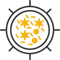 Bacteria Line Two Color Icon vector
