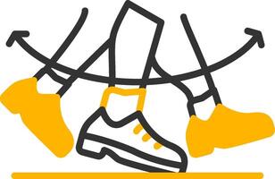 Shuffle Line Two Color Icon vector