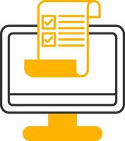 Brief Line Two Color Icon vector