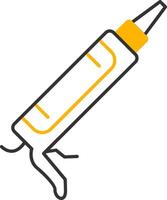 Sealant Gun Line Two Color Icon vector